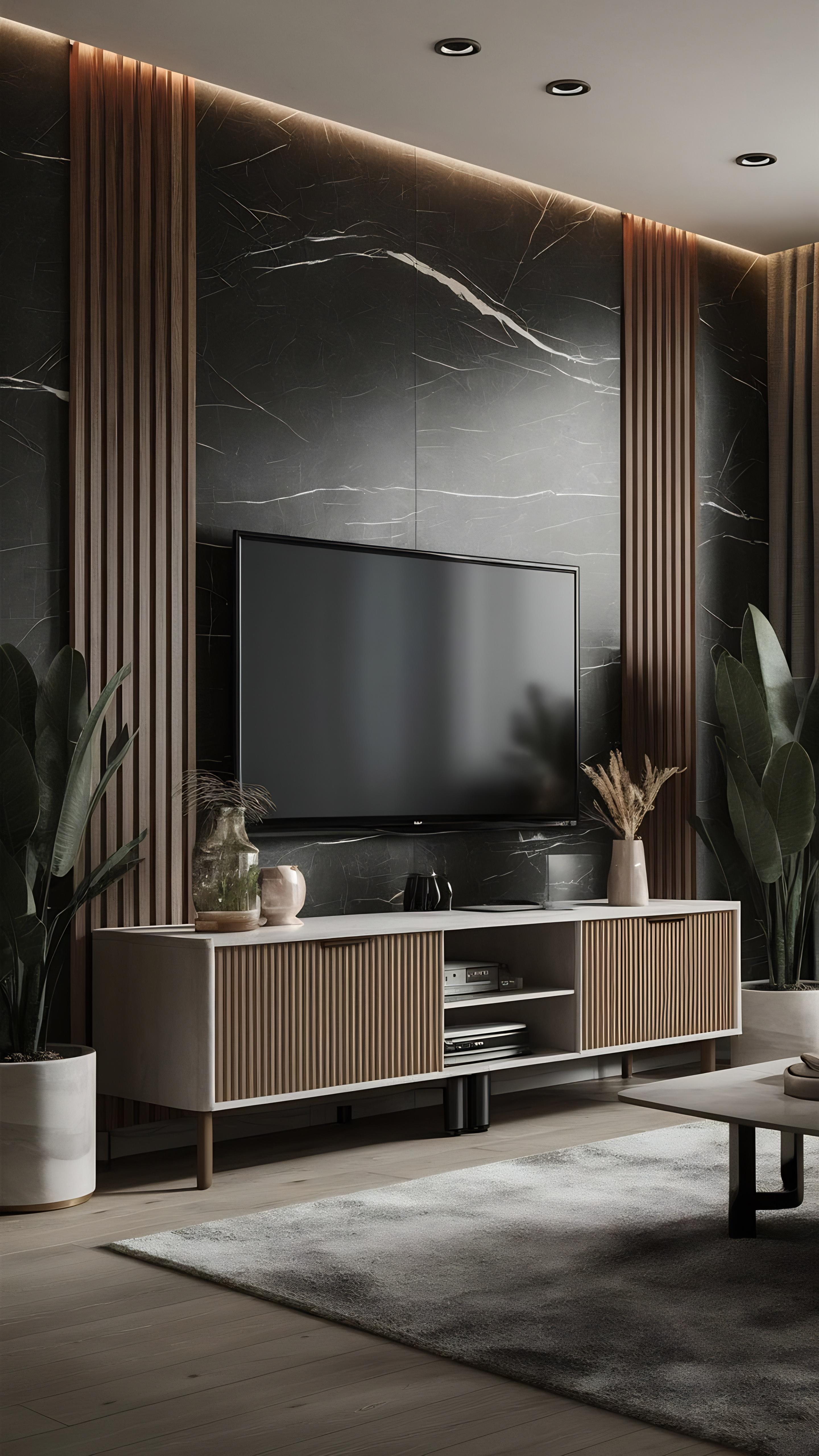 Kiri Mobilya Mimarlık tv ünitesi tasarımı